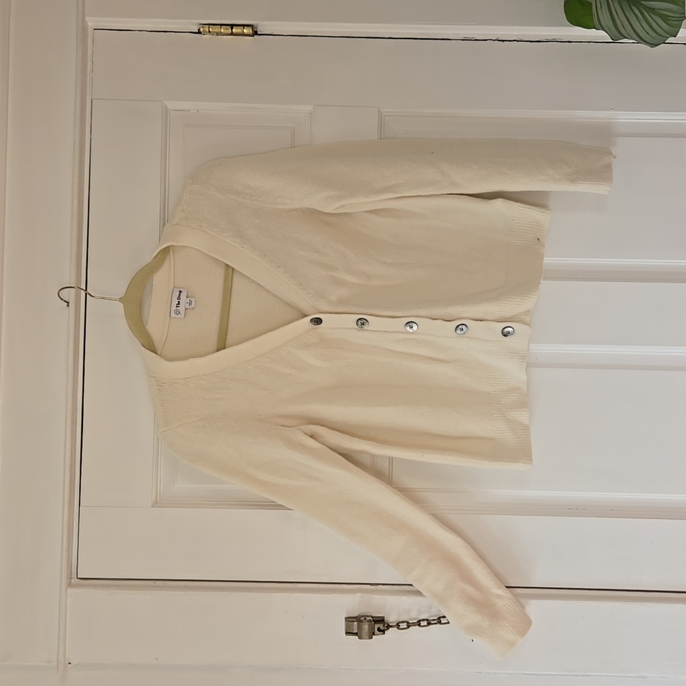 Francine V-Neck Button Front Cozy Cardigan - Picture 2 of 7